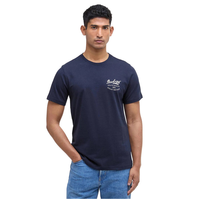 Barbour Script Graphic T-Shirt - Navy