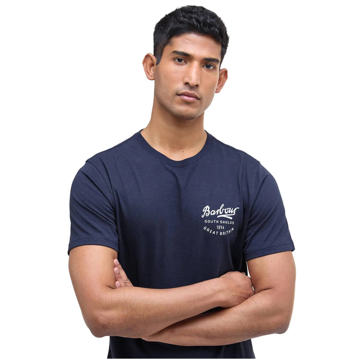 Barbour Script Graphic T-Shirt - Navy