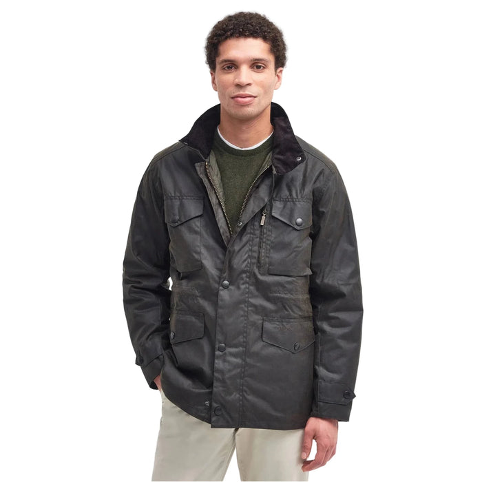 Barbour Sapper Wax Jacket  - Olive Classic
