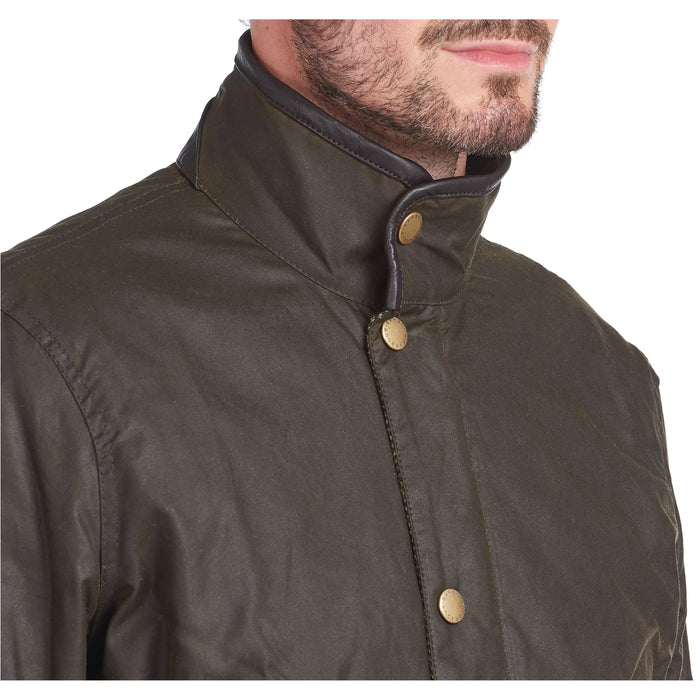 Barbour Hereford Men's Wax Jacket   - Olive