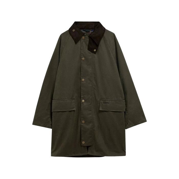 Barbour Country Waxed Mac - Olive