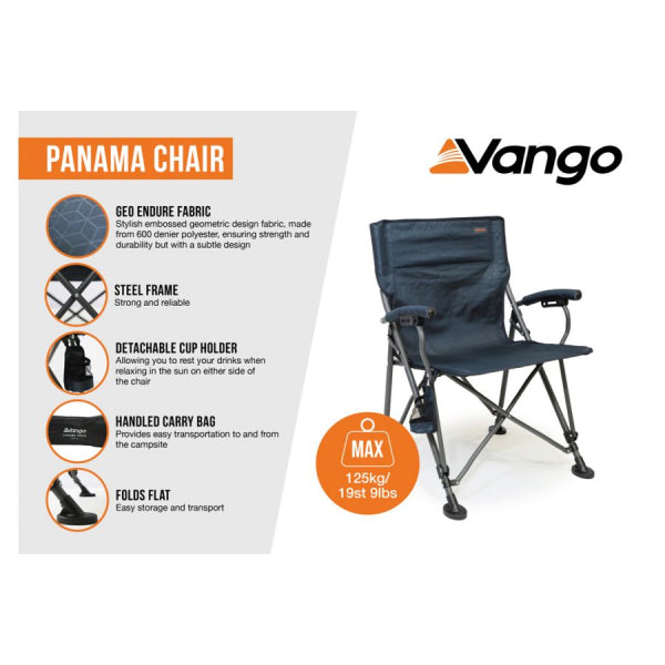 Vango Panama Chair  Granite Grey