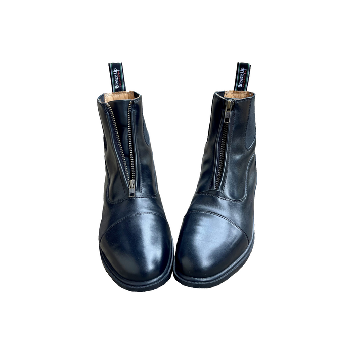Breeze Up Leather Parade Ring Boot - Black