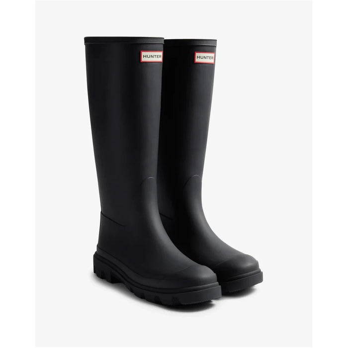 Hunter Downpour Tall Wellington  - Black Ladies