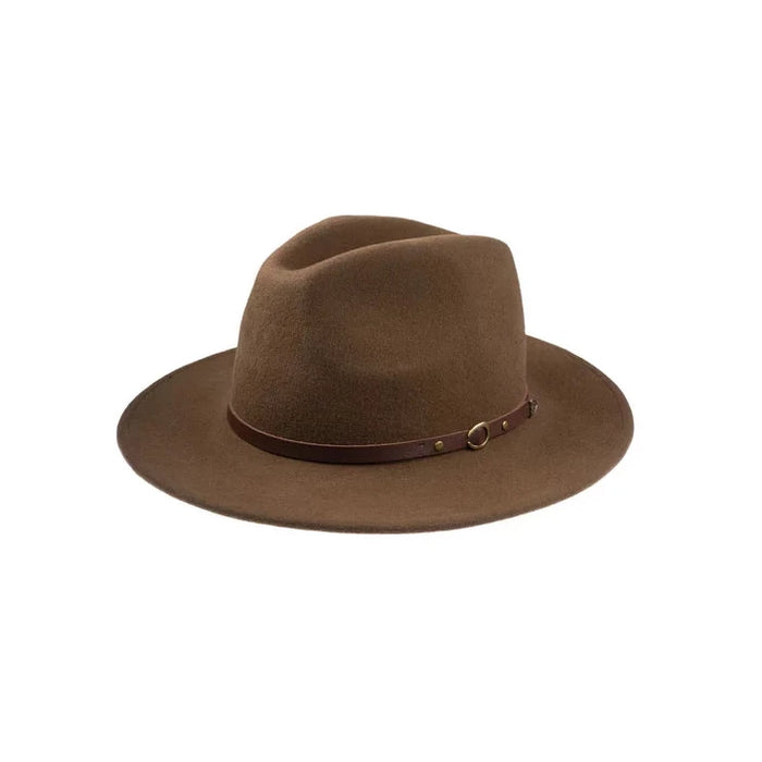 Christys' London Crushable Wool Felt Safari Hat - Brown