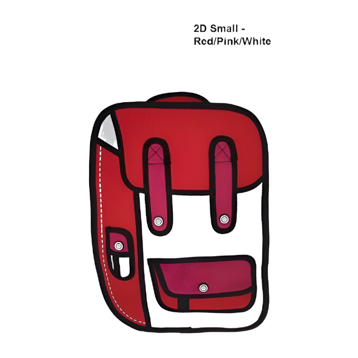 Ridge 53 2D Small School Bag Red/Pink/White