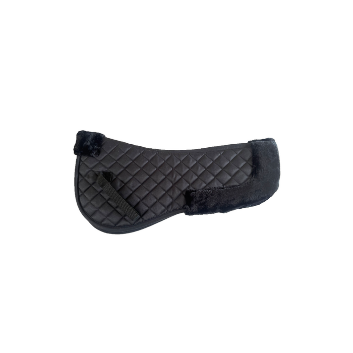 Breeze Up Sheepskin Saddle Pad - Black