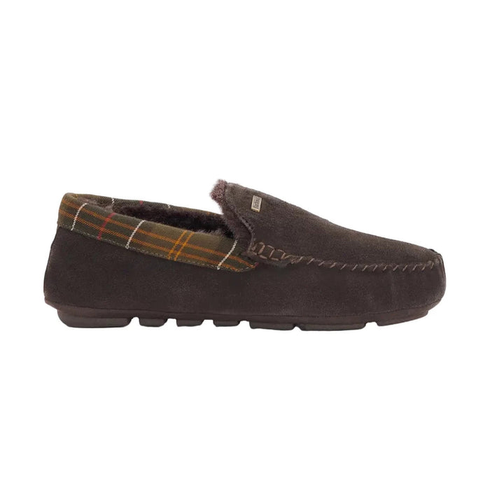 Barbour Monty Mens Slippers - Brown Suede