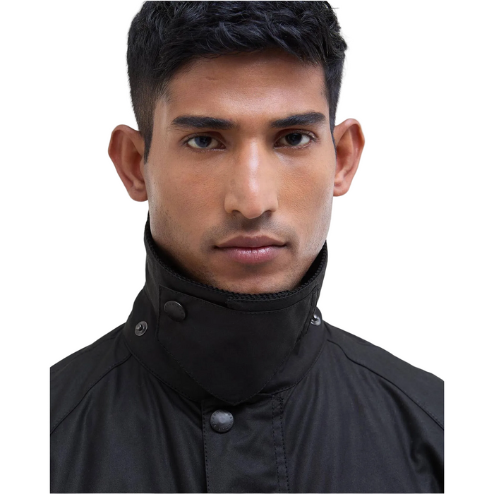 Barbour Ashby Wax Jacket  - BLACK