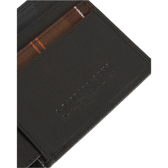 Barbour Leather Tartan Wallet & Card Holder - Black