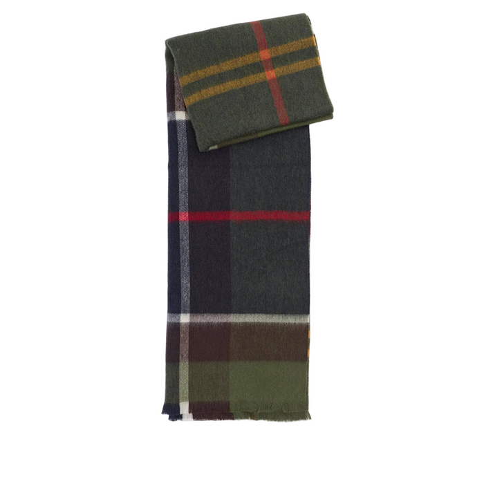 Barbour Rosefield Tartan Scarf  Hessian