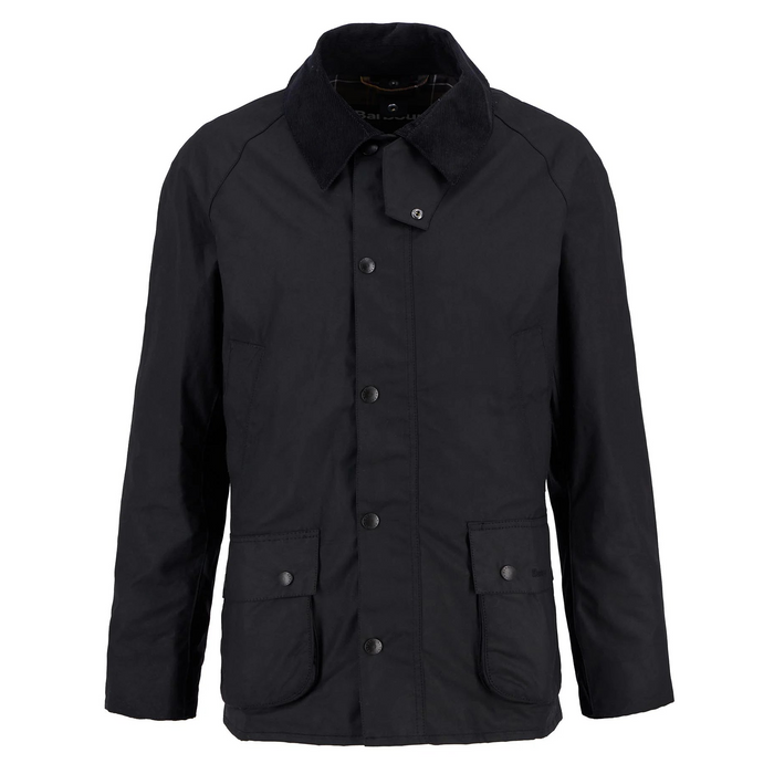 Barbour Ashby Wax Jacket  - BLACK