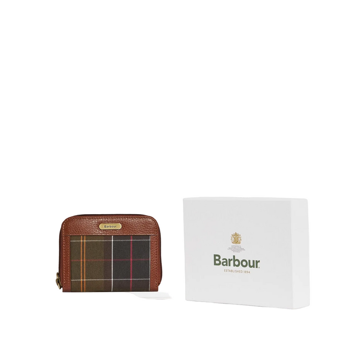Barbour Mini Daphine Tartan Purse - Classic Brown