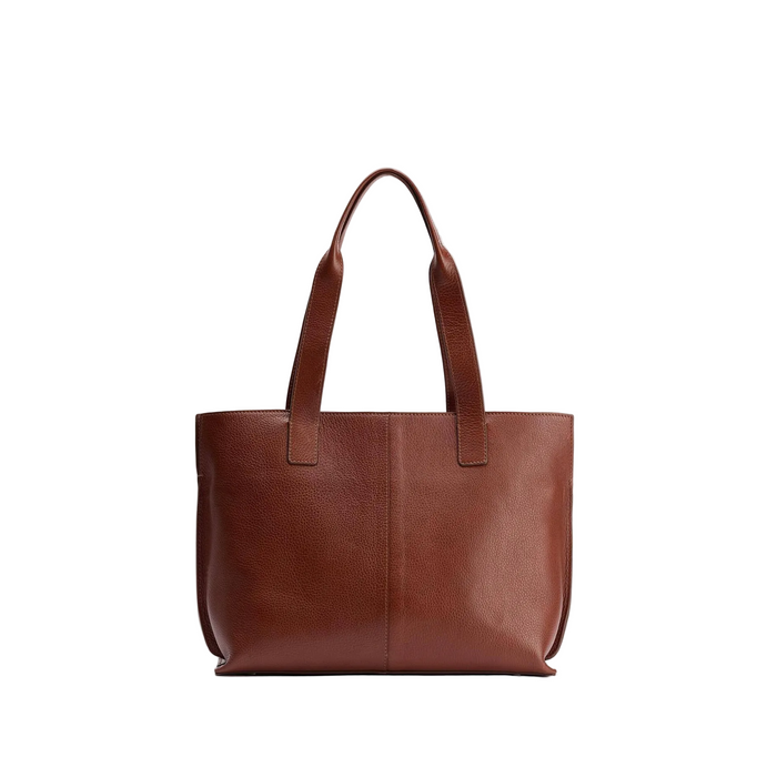 Barbour Alder Large Leather Tote - Brown