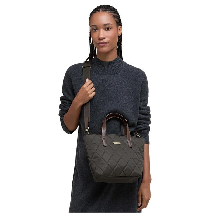 Barbour Mini Quilt Tote Bag  - Olive