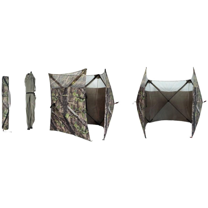 Stepland 3-Sided Retractable Forest Camo Hide SLAC556