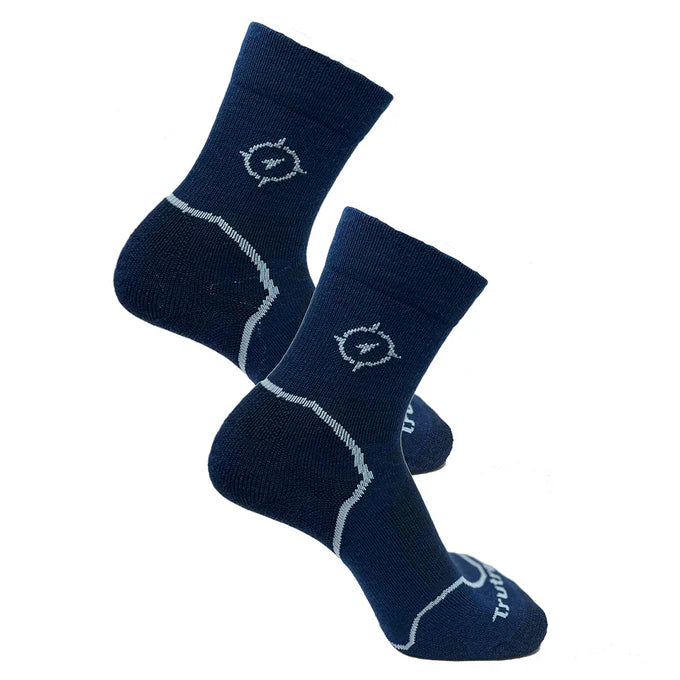 Trutrek Socks Merino Hiker Light Weight - Garda Navy TwinPack