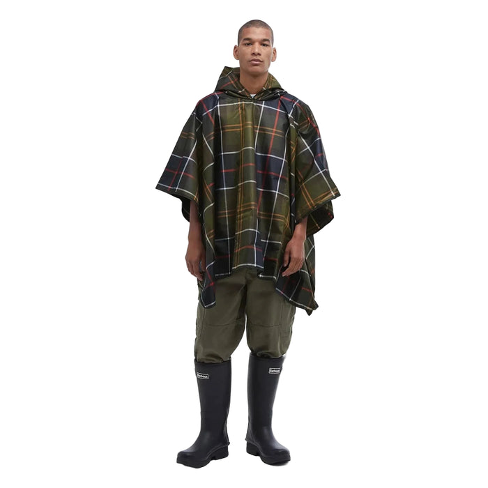 Barbour Tartan Showerproof Poncho - Classic Tartan