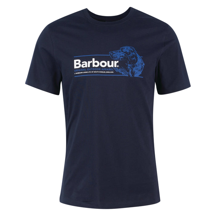 Barbour Cartmel Graphic Mens Tee - Navy
