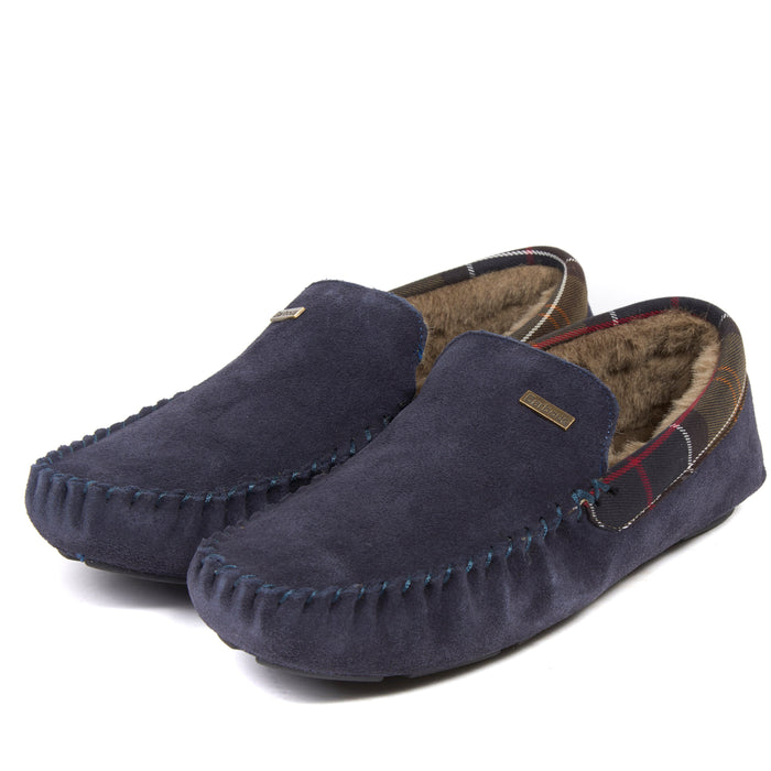 Barbour Monty Mens Slippers - Navy