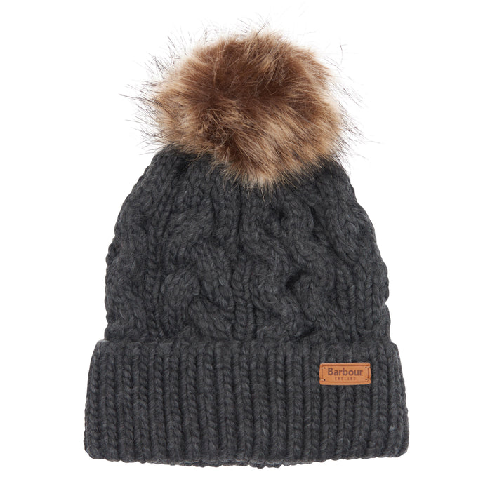 Barbour Penshaw Cable Beanie - Charcoal