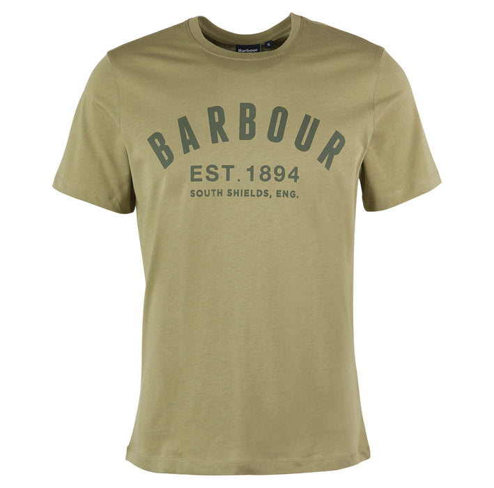 Barbour Essential Ridge Mens Logo Tee - Olive