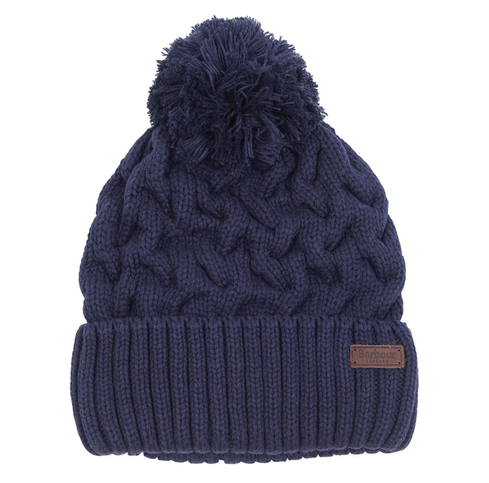 Barbour Gainford Cable Beanie - Navy