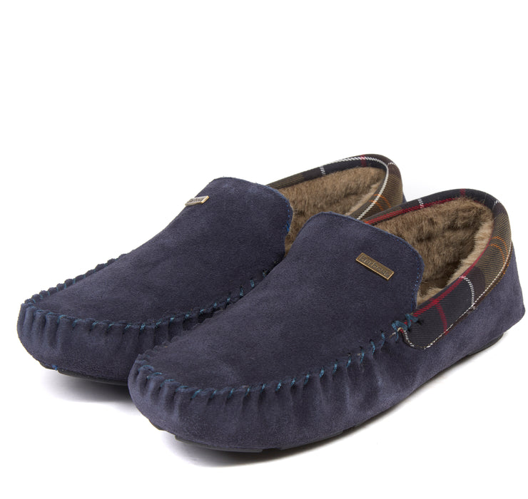 Barbour Monty Mens Slippers - Navy
