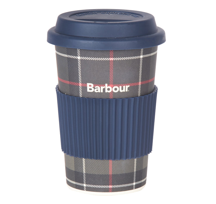 Barbour Reusable Tartan Travel Mug - Navy