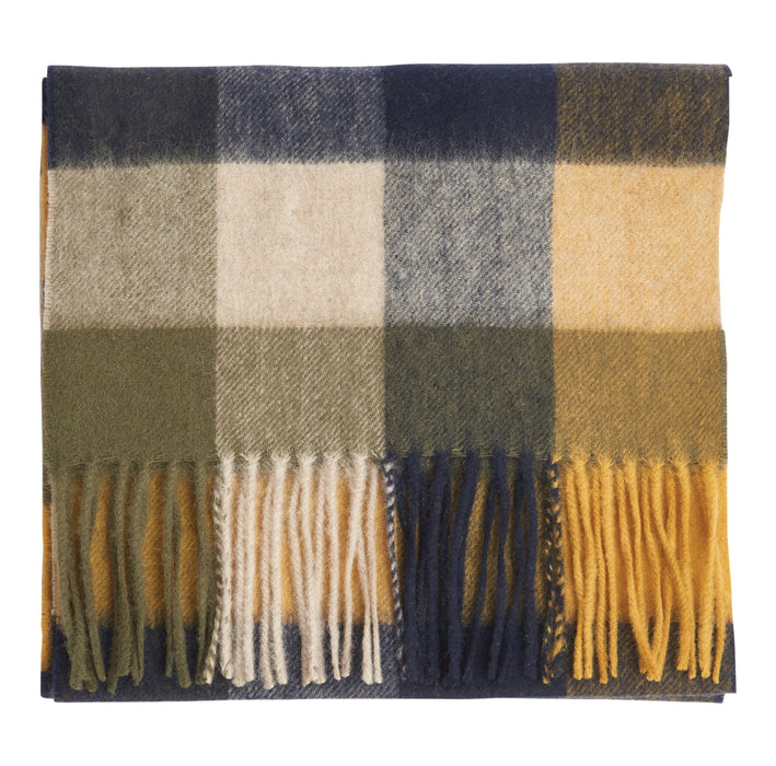 Barbour Large Tattersall Scarf - Forest Mist