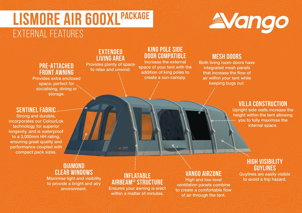 Vango Lismore AIR 600XL Tent