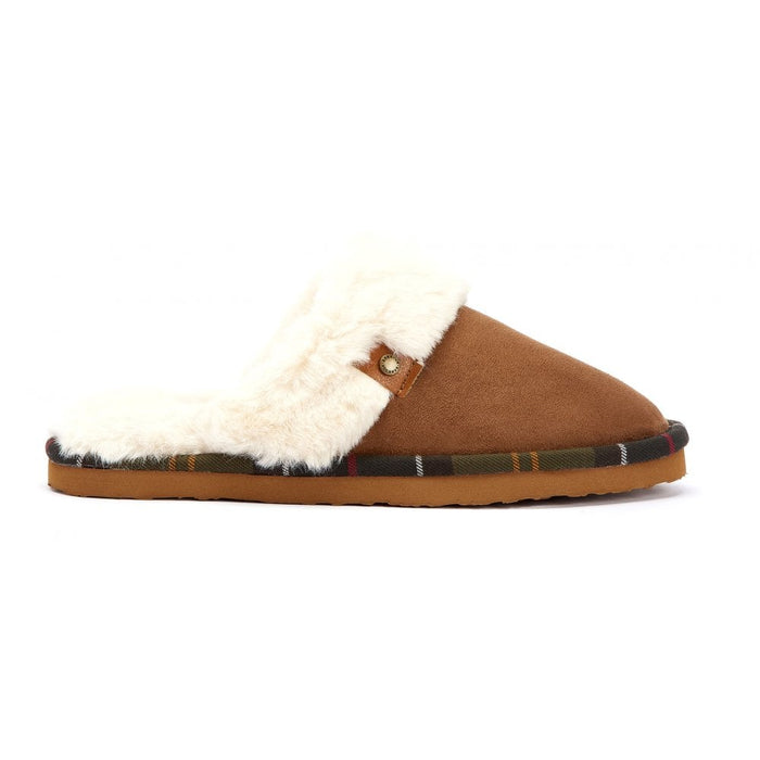 Barbour Claudia Mule Slippers - Camel