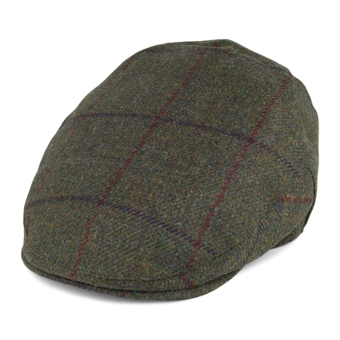 Christys' London Balmoral Tweed Flat Cap 507