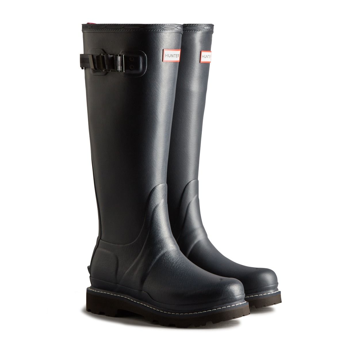 Hunter Ladies Balmoral Boot II Poly Lining Navy Peppercorn