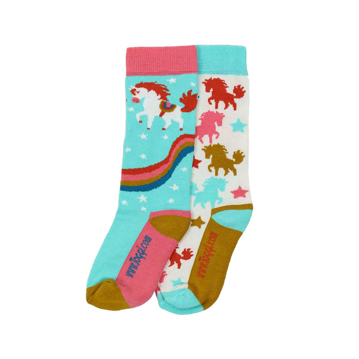 Toggi Rainbow Horse Socks UK 4-8
