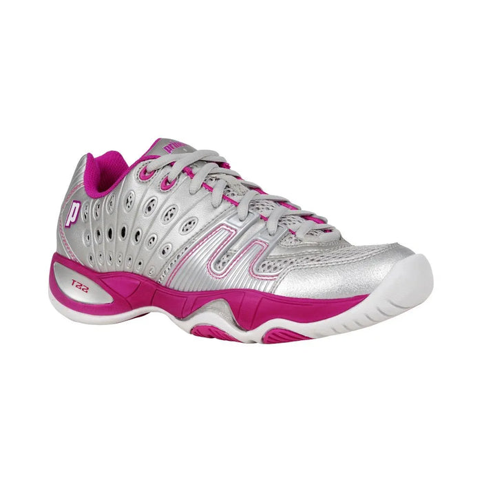 Prince T22 Ladies Tennis Shoes Sil/Berry