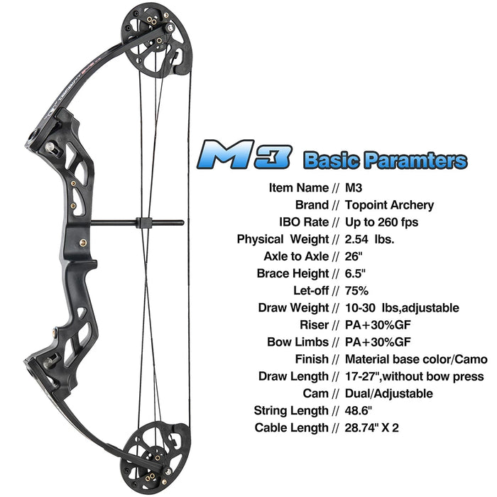 Topoint Compound Bow Package M3 - Green