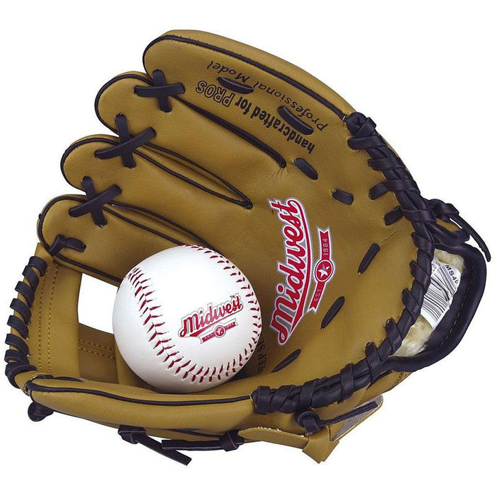 Midwest Baseball Glove & Ball