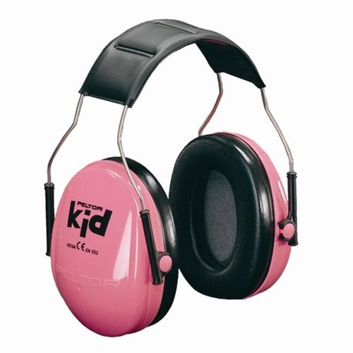Peltor™ Kids Ear Muffs Headband, Neon Pink
