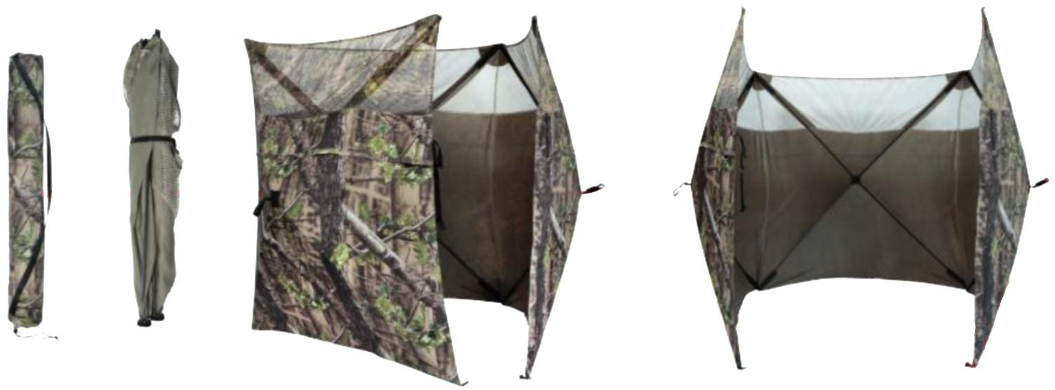 Stepland 3-Sided Retractable Forest Camo Hide