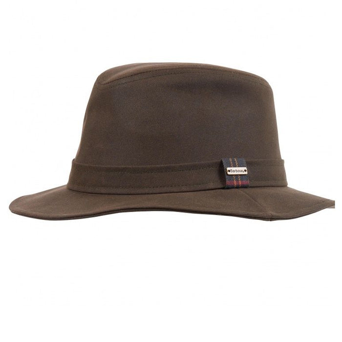Barbour Vintage Waxed Bushman Hat - Olive
